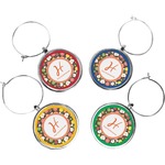 Apples & Oranges Wine Charms (Set of 4) (Personalized)