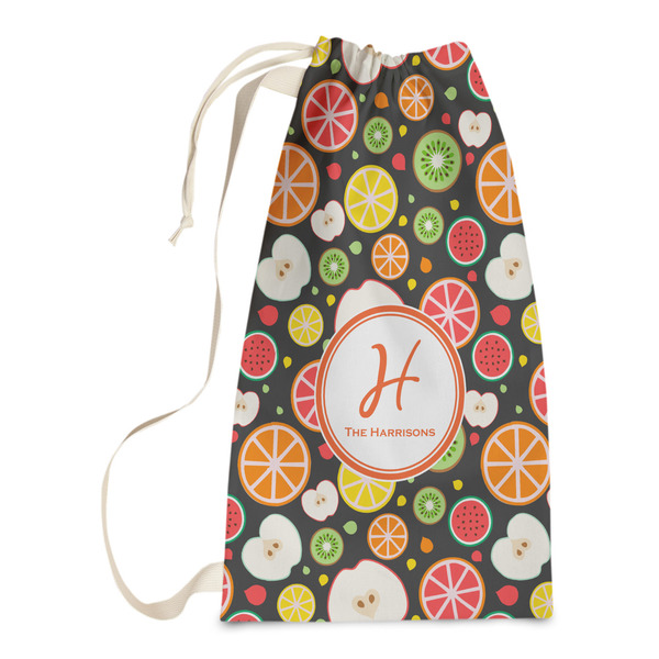 Custom Apples & Oranges Laundry Bags - Small (Personalized)