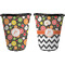 Apples & Oranges Trash Can Black - Front and Back - Apvl