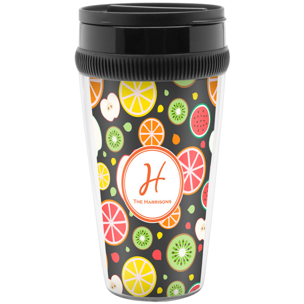 Custom Apples & Oranges Acrylic Travel Mug without Handle (Personalized)