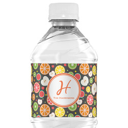 Apples & Oranges Water Bottle Labels - Custom Sized (Personalized)