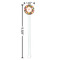 Apples & Oranges White Plastic 5.5" Stir Stick - Round - Dimensions