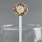 Apples & Oranges White Plastic 5.5" Stir Stick - Round - Main