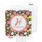 Apples & Oranges White Plastic Stir Stick - Single Sided - Square - Approval