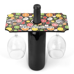 Apples & Oranges Wine Bottle & Glass Holder (Personalized)