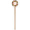 Apples & Oranges Wooden 4" Food Pick - Round - Single Pick