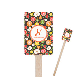 Apples & Oranges 6.25" Rectangle Wooden Stir Sticks - Double Sided (Personalized)