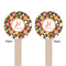 Apples & Oranges Wooden 6" Stir Stick - Round - Double Sided - Front & Back