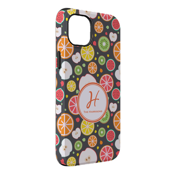 Custom Apples & Oranges iPhone Case - Rubber Lined - iPhone 14 Plus (Personalized)