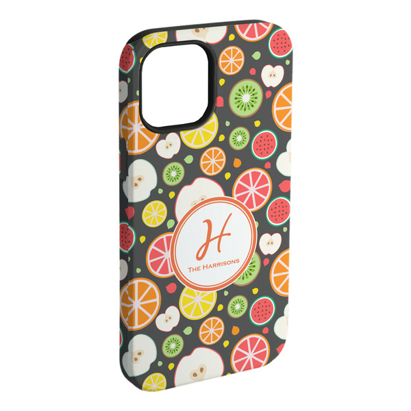 Custom Apples & Oranges iPhone Case - Rubber Lined - iPhone 15 Plus (Personalized)