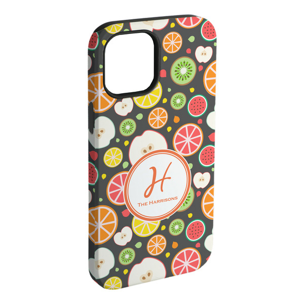 Custom Apples & Oranges iPhone Case - Rubber Lined - iPhone 15 Pro Max (Personalized)