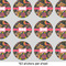 Birds & Butterflies 1" Multipurpose Round Labels - Sheet