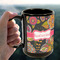 Birds & Butterflies 15oz. Black Mug - LIFESTYLE