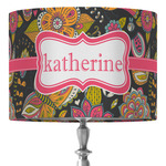 Birds & Butterflies 16" Drum Lamp Shade - Fabric (Personalized)