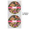 Birds & Butterflies 5" Multipurpose Round Label - Sheet