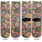 Birds & Butterflies Adult Crew Socks - Double Pair - Front and Back - Apvl