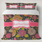 Birds & Butterflies Duvet Cover Set - King (Personalized)