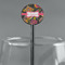 Birds & Butterflies Black Plastic 5.5" Stir Stick - Round - Main