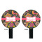 Birds & Butterflies Black Plastic 7" Stir Stick - Double Sided - Round - Front & Back