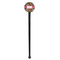 Birds & Butterflies Black Plastic 7" Stir Stick - Round - Single Stick