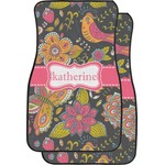 Birds & Butterflies Car Floor Mats (Front Seat) (Personalized)