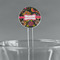 Birds & Butterflies Clear Plastic 7" Stir Stick - Round - Main