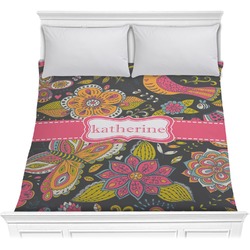 Birds & Butterflies Comforter - Full / Queen (Personalized)