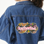 Birds & Butterflies Twill Iron On Patch - Custom Shape - 3XL (Personalized)