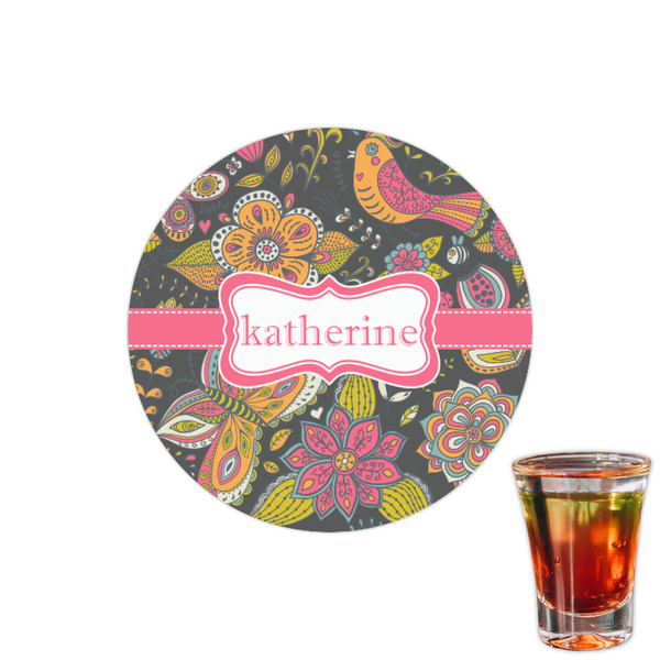 Custom Birds & Butterflies Printed Drink Topper - 1.5" (Personalized)