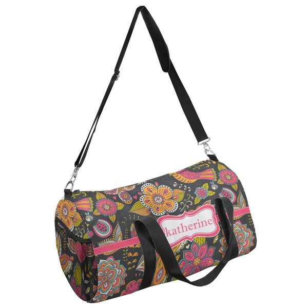 Custom Birds & Butterflies Duffel Bag - Large (Personalized)