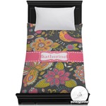 Birds & Butterflies Duvet Cover - Twin (Personalized)