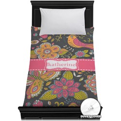 Birds & Butterflies Duvet Cover - Twin (Personalized)