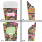 Birds & Butterflies French Fry Favor Box - Front & Back View