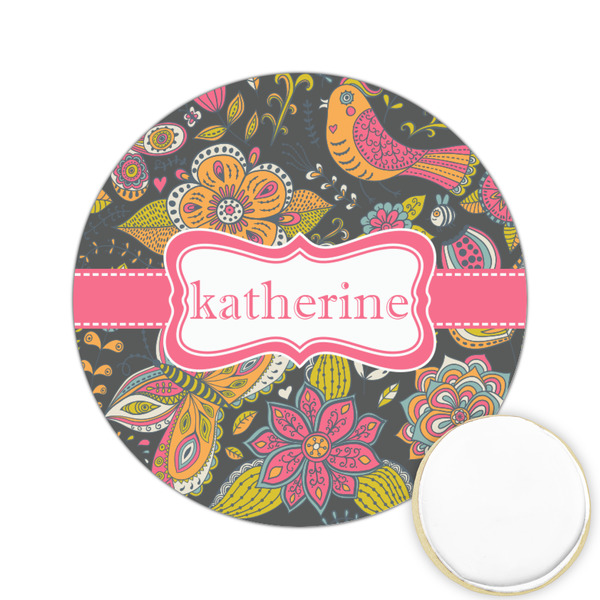 Custom Birds & Butterflies Printed Cookie Topper - 2.15" (Personalized)