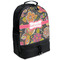 Birds & Butterflies Large Backpack - Black - Angled View