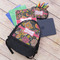 Birds & Butterflies Large Backpack - Black - With Stuff