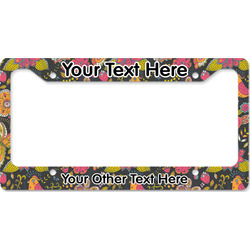 Birds & Butterflies License Plate Frame - Style B (Personalized)
