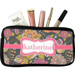 Birds & Butterflies Makeup / Cosmetic Bag - Small (Personalized)