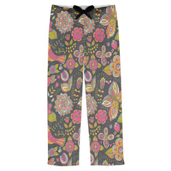 Birds & Butterflies Mens Pajama Pants - XS