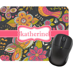 Birds & Butterflies Rectangular Mouse Pad (Personalized)