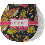 Birds & Butterflies Burp Pad - Velour w/ Name or Text