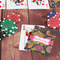 Birds & Butterflies On Table with Poker Chips