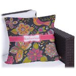 Birds & Butterflies Outdoor Pillow - 18" (Personalized)