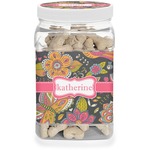 Birds & Butterflies Dog Treat Jar (Personalized)