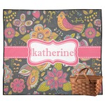 Birds & Butterflies Outdoor Picnic Blanket (Personalized)