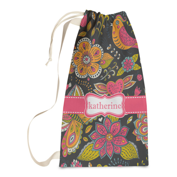 Custom Birds & Butterflies Laundry Bags - Small (Personalized)