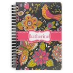 Birds & Butterflies Spiral Notebook (Personalized)