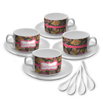 Birds & Butterflies Tea Cup - Set of 4 (Personalized)