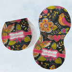 Birds & Butterflies Burp Pads - Velour - Set of 2 w/ Name or Text