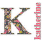 Birds & Butterflies Name & Initial Decal - Up to 12"x12" (Personalized)